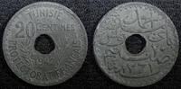 Tunisia 20 Centimes 1942 TUNISIA Zinc 1942  WWII Issue TONED KM# 268 (23... 107.15 元  ＋  107.15 元 运费