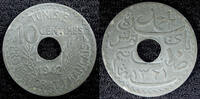 Tunisia 10 Centimes 1942 TUNISIA Zinc 1942  WWII Issue HIGH GRADE KM# 26... 142.50 元  ＋  107.15 元 运费