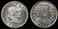 Switzerland 5 Rappen SWITZERLAND Nickel 1939 B UNC/BU KM# 26b (23 984) -