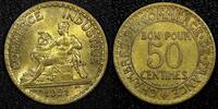 France 50 Centimes FRANCE Aluminum-Bronze 1921 KEY DATE HIGH GRADE KM# 884 (24 171) -