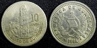 Guatemala 10 Centavos GUATEMALA Copper-Nickel 1994 UNC KM# 277.5 (23 765) -