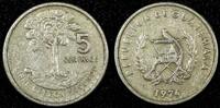 Guatemala 5 Centavos 1974 GUATEMALA Copper-Nickel 1974  Guatemala City M... 4.00 US$  +  5.00 US$ shipping