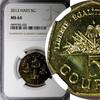 Haiti 5 Gourdes 2013 Haiti 2013  Haitian statesmen NGC MS64 Heptagon GEM... 40.00 US$  +  5.00 US$ shipping