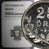 Sweden 25 Öre Sweden Gustaf V Silver PROOF 1917 W NGC MS65 PL TOP GRADED KM# 785 (10) -