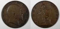  1 Penny 1907 Great Britain Edward VII Bronze 1907  KM# 794.2 (28 191) U... 7.88 US$  +  5.00 US$ shipping
