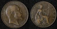  1/2 Penny 1907 Great Britain Edward VII Bronze 1907  VF KM# 793.2 (28 8... 5.88 US$  +  5.00 US$ shipping