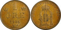  1905 &Ouml;re 1905 Sweden Oscar II Bronze  extra Large letters GEM BU COIN K... 17.00 US$  +  5.00 US$ shipping