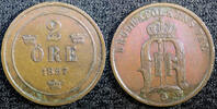 Bronze 1897 SWEDEN Oscar II  1897 EB 2 Ore Large Letters XF KM# 746 (23... 13.00 US$  +  5.00 US$ shipping