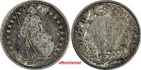  1 Franc 1914 Switzerland Silver 1914 B  aUNC Toned KM# 24 (17 149) aUNC 25.00 US$  +  5.00 US$ shipping