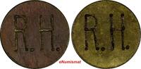  Token COSTA RICA Brass Rohrmoser Hermanos  ''R.H.''Engraved 18 mm XF SC... 15.00 US$  +  5.00 US$ shipping