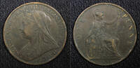  1 Penny 1898 Great Britain Victoria Bronze 1898  30.8 mm VF KM# 790 (22... 24.88 US$  +  5.00 US$ shipping