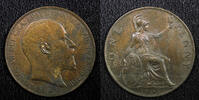  1 Penny 1903 Great Britain Edward VII Bronze 1903  1 YEAR TYPE XF KM# 7... 24.88 US$  +  5.00 US$ shipping