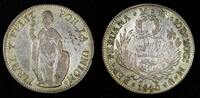  4 Reales 1845 PERU Silver 1845 LIMA MB  Liberty AR-0.9 BETTER DATE KM# ... 130.00 US$ free shipping
