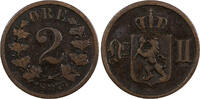  Bronze 1876 NORWAY Oscar II  1876 1 Ore Lion 1ST DATE FOR TYPE aVF KM# ... 8.88 US$  +  5.00 US$ shipping