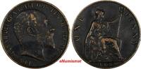  1 Penny 1902 Great Britain Edward VII Bronze 1902  1 YEAR TYPE XF KM# 7... 24.88 US$  +  5.00 US$ shipping