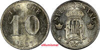  10 &Ouml;re 1907 SWEDEN Oscar II Silver 1907 EB  UNC Condition 1 YEAR TYPE K... 25.00 US$  +  5.00 US$ shipping