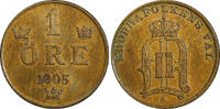  1905 &Ouml;re 1905 Sweden Oscar II Bronze  extra Large letters UNC KM# 750 (... 15.00 US$  +  5.00 US$ shipping