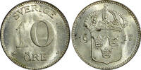  10 &Ouml;re 1917 SWEDEN Gustaf V Silver 1917 W  WWI ISSUE UNC KM# 780 (21 91... 25.00 US$  +  5.00 US$ shipping