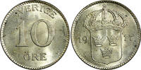  10 &Ouml;re 1917 SWEDEN Gustaf V Silver 1917 W  WWI ISSUE UNC KM# 780 (21 91... 25.00 US$  +  5.00 US$ shipping