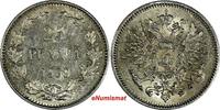 Finland 25 Penniä Finland Nicholas II Silver 1909 L 25 Penniä KM# 6.2 (17 280) -