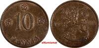 Finland 10 Penniä Finland Copper 1934 10 Penniä Helsinki Mint UNC Condition KM# 24 (17 426) -