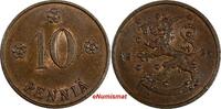 Finland 10 Penniä Finland Copper 1924 10 Penniä Helsinki Mint KM# 24 (17 428) -