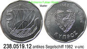Cyprus Zypern 5 Mils *51 KM50 Segelschiff . 238.0519.12 -