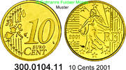 Frankreich 10 Cents Kursmünze . 300.0104.11 -