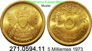 Egypt Ägypten 5 Milliemes *148 KM432 . 271.0594.11 -