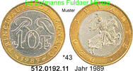 Monaco 10 Francs *43 KM163 Bi-Metall -