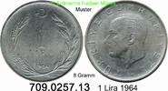 Türkei 1 Lira *409a KM889a.1 -- 8 Gramm . 709.0257.13 -