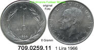Türkei 1 Lira *409a KM889a.1 -- 8 Gramm . 709.0259.11 -