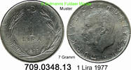 Türkei 1 Lira *409b KM889a.2 -- 7 Gramm . 709.0348.13 -