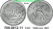 Türkei 1500 Lira *464 KM947 FAO WFD Ziegen . 709.0812.11 -
