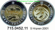 Ukraine 5 Hryven *123 KM107 Millennium Mutter mit Kind . 715.0452.11 -