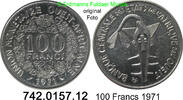 Westafrikanische Staaten WAS 100 Francs *15 KM4 . 742.0157.12 -