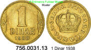 Jugoslawien Yugoslavia 1 Dinar *15 KM19 Krone . 756.0031.13 -
