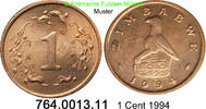 Zimbabwe Simbabwe 1 Cent *55a KM1 . 764.0013.11 -