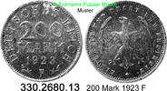 Germany Weimarer Republik 200 Mark . J.304 Aluminium . 330.2680.13 -