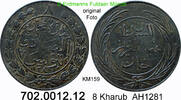 Tunesien 8 Kharub KM159 Craig166, 30,6 Gramm . 702.0012.12 -