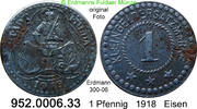 Deutschland Fulda Notgeld 1 Pfennig Erdmann 300-06 . 952.0006.33 -