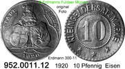 Fulda 10 Pfennig Erdmann 300-11 . 952.0011.12 -