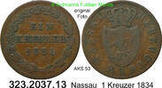 Nassau 6 Kreuzer AKS 53 . 323.2037.13 -