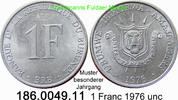 Burundi 1 Franc *29.1 KM19 Jahrgang !! . 186.0049.11 -