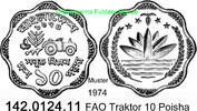 Bangladesch 10 Poisha *7 KM7 FAO Trecker . 142.0124.11 -