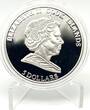 Cook Islands 5$ 2009 Great Commanders GEORGE MEADE Gettysburg Battle Silver Coin