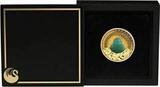 World Coins  Tuvalu 2021 100 $ Laughing Buddha Laughing Buddha with Jade 1 oz Gold Coin PERTH