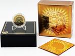 World Coins  Tuvalu 2021 100 $ Laughing Buddha Laughing Buddha with Jade 1 oz Gold Coin PERTH