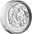 World Coins 2012 Australia 1$ Lunar Series II Year Of The Dragon High Relief 1oz Silver Coin