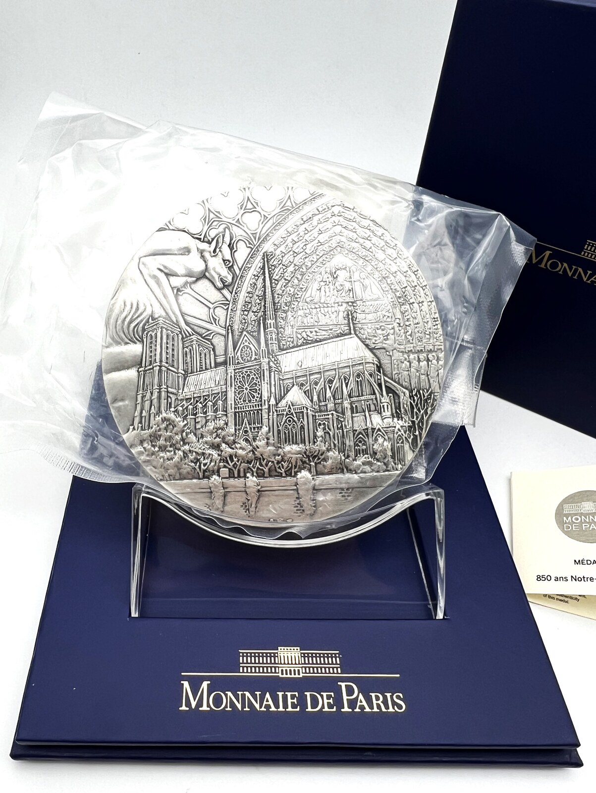 France Frankreich NOTRE DAME DE PARIS 850 Year Anniversary Medal